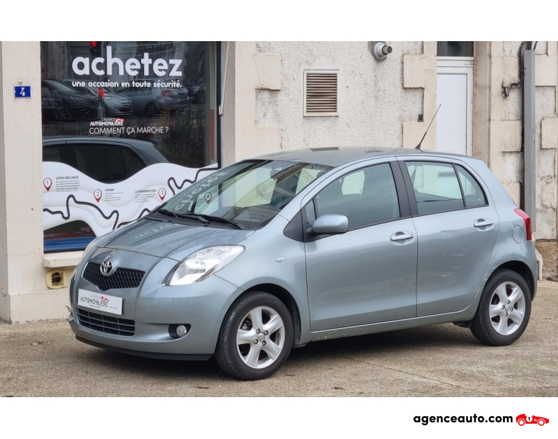 Achat voiture occasion, Auto occasion pas cher | Agence Auto Toyota Yaris 1.3 87 VVT-I LINEA SOL 5P Gris Année 2007 Manuelle Essence